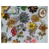 Floral Brooch Assortment