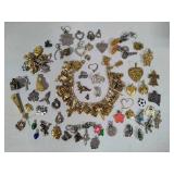 Huge Lot of Charms/Charm Bracelet