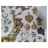 Huge Lot of Charms/Charm Bracelet