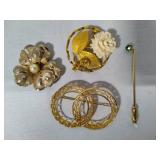 1/20 12K GF Brooches & Pin