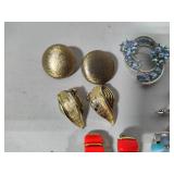 Lisner Stamped Vintage Brooches & Earrings