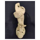 Art Deco Porcelian Scarf Dancer Flower Frogs