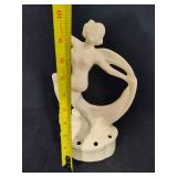 Art Deco Porcelian Scarf Dancer Flower Frogs