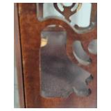 Butler Three-Tier Mirror Back Wood Shelves