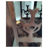 Butler Three-Tier Mirror Back Wood Shelves