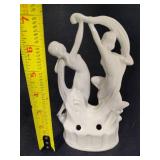 Art Deco Porcelian Scarf Dancers Flower Frog