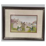 Milton R. Kinder Framed Watercolor