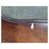 Large Unique Shaped Wood Wall Mirror