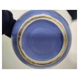 Vintage Homer Laughlin Blue Ice Lip Water Pitcher & Two Smaller Pitchers