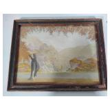 Three Antique Framed Art Pieces - See Description