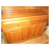 2pc Lighted Wooden China Buffet Dis...