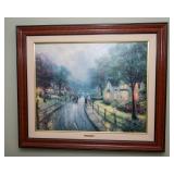 “Hometown Memories I” – Limited Edition Thomas Kinkade Offset Lithograph on Canvas (39