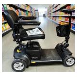 MSRP $1,500 Pride Go-Go Elite Traveller Plus 4 Wheel Mobility Scooter w/Charger & Basket, disassembles into 5 lightweight pieces for transport & storage, 300lb Cap. Adjustable Seat, Indoor Out
