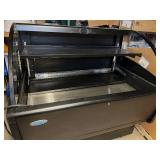 MSRP $8,500 Federal Industries LPRSS4-2 Low Profile Refrigerated Deli Specialty Display Case w/Night Cover, 48" Wide Mobile Merchandiser on Casters, Self-Serve/Service Counter, Grocery Bakery Café Co