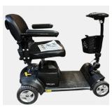 MSRP $1,500 Pride Go-Go Elite Traveller Plus 4 Wheel Mobility Scooter w/Charger & Basket, disassembles into 5 lightweight pieces for transport & storage, 300lb Cap. Adjustable Seat, Indoor Out