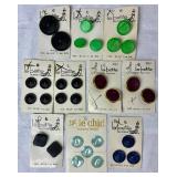 Vintage Sewing Collection - Includes Vintage Tin and Button Collection, Vintage Simplicity Patterns, Snaps and Eyelet Tool, Vintage Sewing Needle Cases, and Wooden Darning Egg