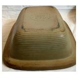 Pampered Chef Family Heritage Stoneware Rectangler Baker 17" x 11" and Casserole Baker 10" x 15"