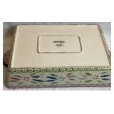 Vintage Fiesta Rimmed Bowls (4) and Temp-tations Ceramic Baker with Lid and Matching Tray