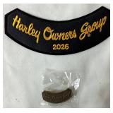 Vintage Collection of Harley Davidson Patches and Pins from 2000-2021