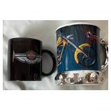 Harley Davidson Collectibles Lot - Books, Mugs, Replicas, Patches, Pins and More