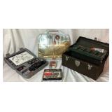 Dremel Tool Bundle - Dremel Model 395, Dremel Accessories, Drill Bits, Hole Saws with Metal Tool Box