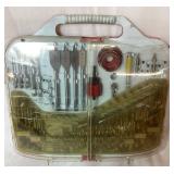 Dremel Tool Bundle - Dremel Model 395, Dremel Accessories, Drill Bits, Hole Saws with Metal Tool Box