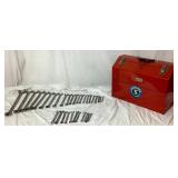 Craftsman Combination Wrench Set SAE & Metric with Metal Craftsman Tool Box