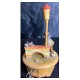Vintage Anri Thorens Swiss Revolving Music Box - The Third Man - 9" H