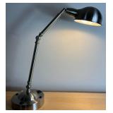 Vintage Double Pedestal Roll Top Desk with Lamp