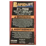 3 1/2 Ton Torin Heavy Duty Service Jack- Rapid Lift with 2 Auto Products Jack Stands