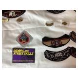 Vintage Collection of Harley Davidson Patches and Pins from 2000-2021