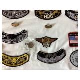Vintage Collection of Harley Davidson Patches and Pins from 2000-2021