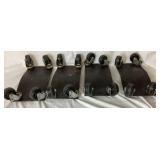 Set of 4 P & J Products Car Wheel Dollies/Tire Skates