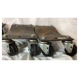 Set of 4 P & J Products Car Wheel Dollies/Tire Skates