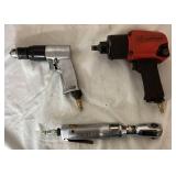 Large Pneumatic Tool Collection with Attachments