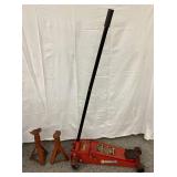 3 1/2 Ton Torin Heavy Duty Service Jack- Rapid Lift with 2 Auto Products Jack Stands