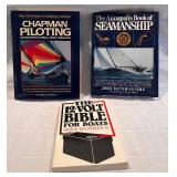 Collection of Framed Maritime Prints and Books - Includes: Le Siecle du Belem by Philip Plisson (30" x 41.5"), 2 Vintage Paint By Number Tall Ship Prints (16.75"W x 12.75"H),  Lighthouse Print by Jean