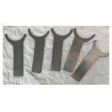 Set of 5 Stainless Steel 2.5" Exhaust Hangers