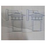 Set of 2 Wall Outdoor Lanterns...