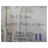 Set of 2 Wall Outdoor Lanterns...