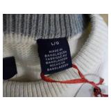 Chaps Sweater size Large with Flag ...