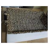 Mainstays Seagrass Basket with Wood...