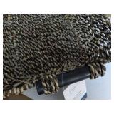 Mainstays Seagrass Basket with Wood...