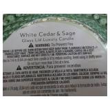 White Cedar and Sage 2 Wick Candle...