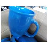 Set of 4 Blue Coffee Cups...