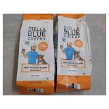 2 Stella Blue Coffee 12 oz  bags Me...