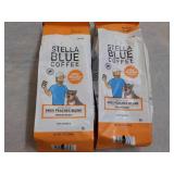 2 Stella Blue Coffee 12 oz bags Med...