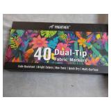 Pagather 40 Dual Tip Fabric Markers...