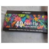 Pagather 40 Dual Tip Fabric Markers...