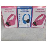 3 Wireless Headphones...